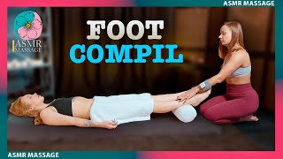 ASMR Foot Massage by Lina Compilation [upl. by Neih541]