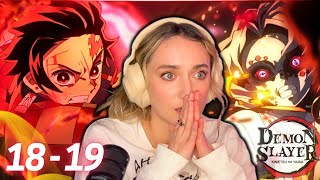 DEMON SLAYER IS A MASTERPIECE🔥 Episodes 18  19 REACTION Season 1 [upl. by Ilan]