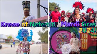 Krewe Of Nefertiti Parade 2024 Mardi Gras 2024 A NEW PARADE FOR US in New Orleans EAST LETS GO [upl. by Asnarepse]