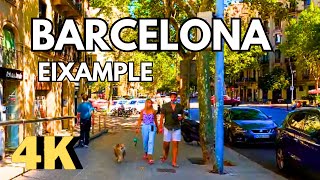 Walking in Barcelona Part 1 Eixample District Carrer del Comte dUrgell 4K barcelona [upl. by Ingalls]