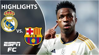 🏆 Vinicius Jr MASTERCLASS 🏆 Real Madrid vs Barcelona  Spanish Supercopa Highlights  ESPN FC [upl. by Odlauso711]