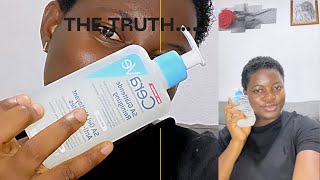 Using the Cerave SA Smoothing Cleanser for ONE MONTH Cerave SA cleanser review 🧼 🌸 [upl. by Nohsav819]