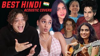 Waleska amp Efra react to The Best Acoustic Short Hindi Covers on YouTube [upl. by Catto]