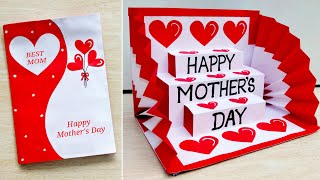 DIY Happy Mothers Day greeting card  Mothers Day 3D pop up card  How to make mothers day card [upl. by Ahsinid]