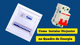 Como instalar disjuntor no quadro energia [upl. by Allenrad]