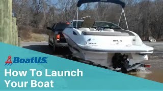 How To LAUNCH Your Boat at the Ramp In 6 EASY STEPS  BoatUS [upl. by Maris]