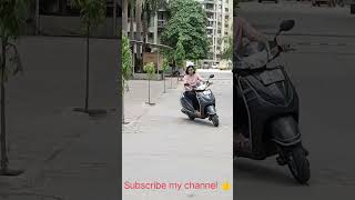 Two wheeler driving test practicerajni scootytrainingshortsviral [upl. by Feodore]