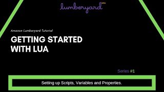 Lumberyard Series Getting Started with Lua  Settings up scripts variables and more [upl. by Aivatnuahs]