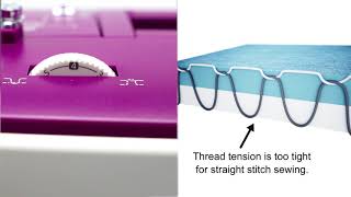 NECCHI NC Series Tutorial Adjust Upper Thread Tension [upl. by Dabbs]