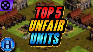 Top 5 Most Unfair Units In AoE2 [upl. by Norton846]