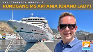 Die Highlights der MS Artania im Rundgang  Die quotGrand Ladyquot von Verrückt nach Meer  Phoenix Reisen [upl. by Conlin857]