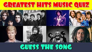 Guess the Greatest Hits Songs Music Quiz [upl. by Josey]