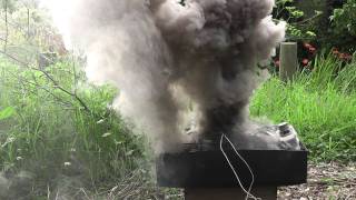 TV cathode ray tube explodes [upl. by Iilek]