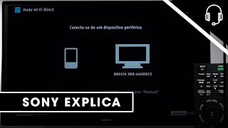 Sony  Suporte  TV  Como ativar o modo WiFi Direct [upl. by Haile]