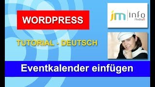 Kalender einfügen  Wordpress deutsche Anleitung [upl. by Bara296]