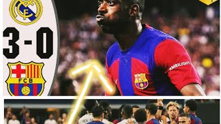 Cest propre  Real Madrid 03 barcelonefirmin Lopezter Stegendembele incroyable [upl. by Bartel]