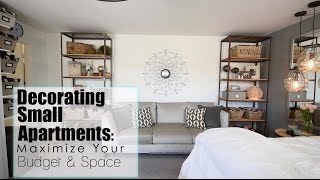 Maximize Your Space  Budget in Small Apartments  Interior Design [upl. by September]