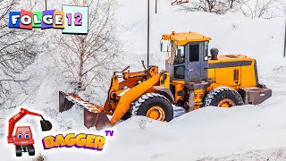 🎅🏻 WichtelBagger für Kinder 🎄 Bagger im Schnee Winterdienst Schneepflug und mehr [upl. by Chud]