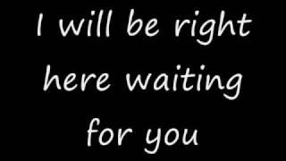 I will be right here waiting for you  Richard Marx with lyrics [upl. by Ahseet]