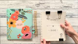 How to add pages to your coil bound planner  two easy ways [upl. by Rramahs800]