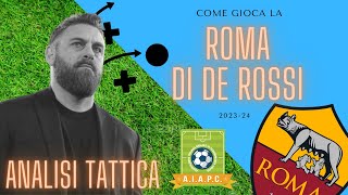 ⚽️ Analisi Tattica ⚽️ Come gioca la ROMA di DE ROSSI 202324 🟡🔴 [upl. by Amorette]