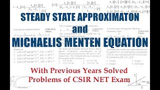 Michaelis Menten Equation and Steady State Approximation [upl. by Ahsauqal925]