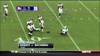 Chad Ochocinco Hit Against Tampa Bay [upl. by Atikat]