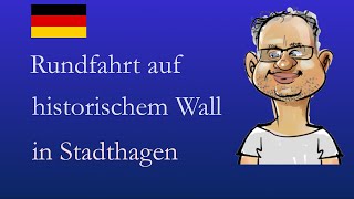 Rundfahrt auf der Wallanlage Stadthagen Schaumburg Niedersachsen zwischen Bückeburg und Hannover [upl. by Cinomod]