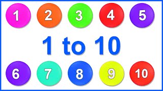 Learn Numbers From 1 To 10  12345 Number Learning Kids Video  123 Number Names  1234 Numbers Song [upl. by Ahsitaf]