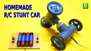 How to make Remote Controlled Stunt Car at home [upl. by Neroc]