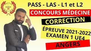 CORRECTION DÉTAILLÉE CONCOURS MÉDECINE  EXAMEN 1  CHIMIE ORGANIQUE  ÉPREUVE 20212022 ANGERS [upl. by Vittoria892]