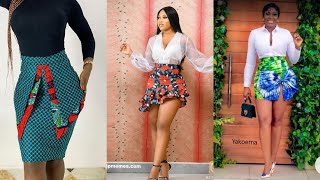 Ankara Mini Skirt Styles  Ankara Skirt styles [upl. by Eanaj]