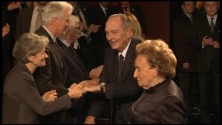 François Hollande et Jacques Chirac réunis pour la remise des prix de sa fondation  2111 [upl. by Rosol]