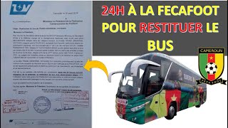 UNE AGENCE DE VOYAGE DONNE 24h à la FECAFOOT POUR LUI RESTITUER SON BUS [upl. by Halyak]