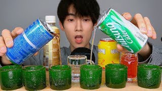 먹는 컵 젤리 리얼사운드 먹방 ASMR JELLY CUP  drinks EATING SOUNDS Social Mukbang Show ゼリーカップ [upl. by Air]