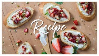 Beerenberg Strawberry Mint and Pistachio Bruschetta [upl. by Cerelly]