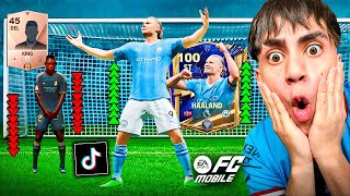 PUSE A PRUEBA LOS TIK TOKS MAS LETALES DE FC MOBILE ESTO PASA SI SUBES AL MAXIMO AL PEOR DELANTERO😱 [upl. by Anirav]