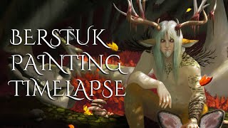 quotBerstuk The Forest Godquot Painting Timelapse [upl. by Dumas]