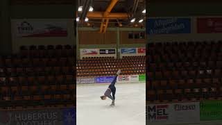 Back Spiral  Charlotte 🤍 figureskating figureskater spiral iceskating iceskater charlotte [upl. by Kissie]