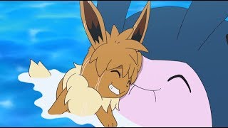 Eevee learns how to Mantine Surf  Pokémon the Series Sun amp Moon—Ultra Legends  Short [upl. by Guild]