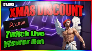 TWITCH LIVE VIEWERS BOT  XMAS DISCOUNT  FOLLOWER BOT  LINK IN DESCRIPTION [upl. by Yennaiv]