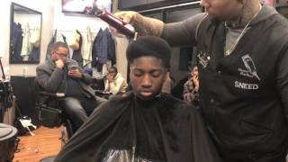 How to do Afro taper tutorial  by Sneed Da barber [upl. by Airotkiv]