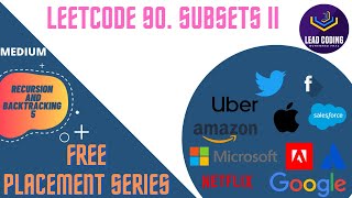 Leetcode 90 Subsets II [upl. by Eliezer]