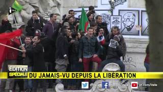 La Marseillaise chantée place de la République à Paris [upl. by Martica647]