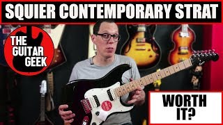 Squier Contemporary Strat HH  Unboxing playthough and unbiased review [upl. by Ynove916]