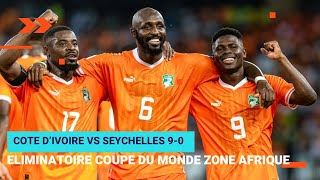 CIV VS SEYCHELLES 90 Eliminatoire Mondial 2026 la marée orange résumé de la rencontre avec les buts [upl. by Nandor810]