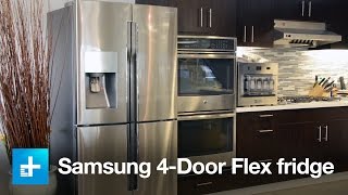 Samsungs RF23J9011SR Four Door Flex Refrigerator  Hands on [upl. by Arbas]