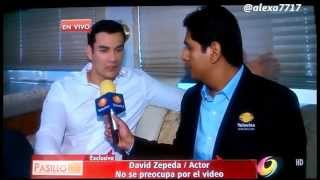 David Zepeda habla sobre vídeo intimo NOTA de Edén Dorantes en Pasillo TV [upl. by Jem23]