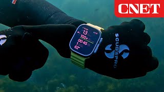 Apple Watch Ultra Scuba Diving with Oceanic Plus App 🤿 [upl. by Kayley]