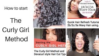 How to start The Curly Girl Method UK type 2b2c3a hair [upl. by Teddi855]